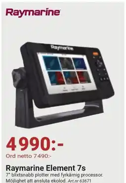 Erlandsons Brygga Raymarine Element 7s erbjuda