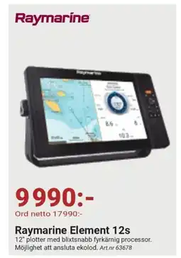 Erlandsons Brygga Raymarine Element 12s erbjuda