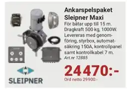 Erlandsons Brygga Ankarspelspaket Sleipner Maxi erbjuda