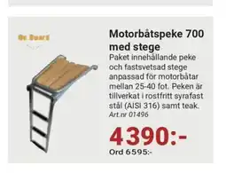 Erlandsons Brygga Motorbåtspeke 700 med stege erbjuda
