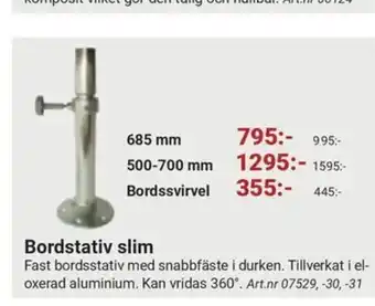 Erlandsons Brygga Bordstativ slim erbjuda