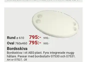 Erlandsons Brygga Bordsskiva erbjuda