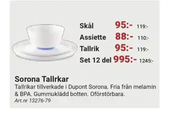 Erlandsons Brygga Sorona Tallrkar erbjuda