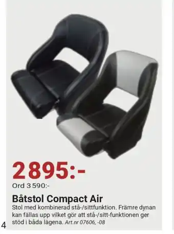 Erlandsons Brygga Båtstol Compact Air erbjuda