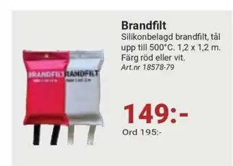 Erlandsons Brygga Brandfilt erbjuda