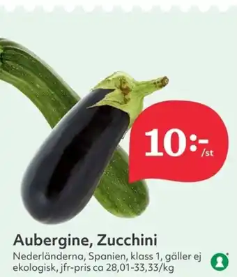 Hemköp Aubergine, Zucchini erbjuda