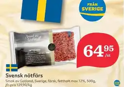 Hemköp Svensk nötfärs erbjuda