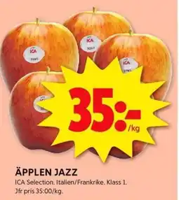 ICA Kvantum ÄPPLEN JAZZ erbjuda