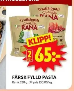 ICA Kvantum FÄRSK FYLLD PASTA erbjuda