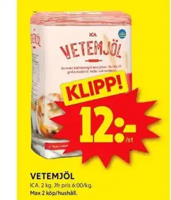 ICA Kvantum VETEMJÖL erbjuda