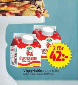 ICA Supermarket Vispgrädde Arla. erbjuda