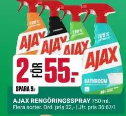 ÖoB AJAX Rengöringsspray erbjuda