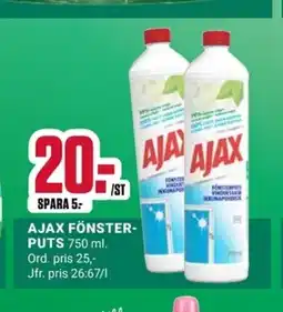 ÖoB AJAX fönster- puts erbjuda