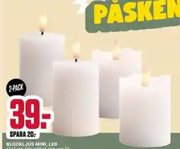 ÖoB Blockljus mini, led erbjuda