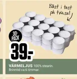 ÖoB Värmeljus erbjuda
