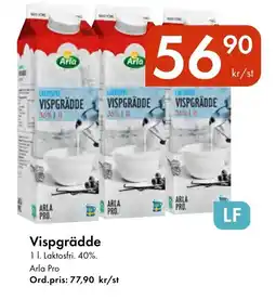 Snabbgross Vispgrädde erbjuda