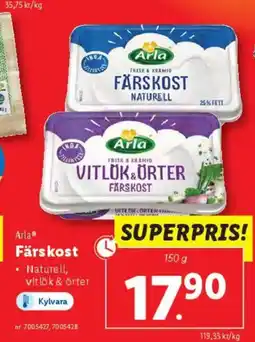 Lidl Arla FÄRSKOST erbjuda