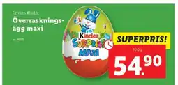 Lidl Ferrero Kinder Överrasknings- ägg maxi erbjuda