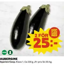 Coop AUBERGINE erbjuda