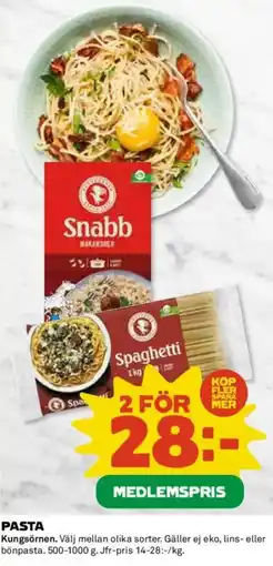 Coop PASTA erbjuda