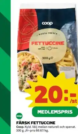 Coop FÄRSK FETTUCCINE erbjuda