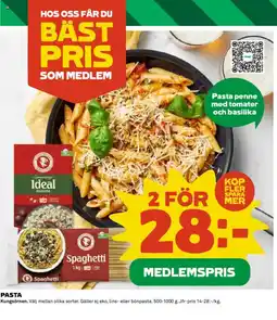 Coop PASTA erbjuda