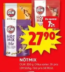 ICA Kvantum OLW Nötmix erbjuda