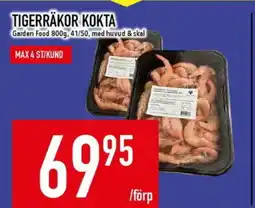 Matdax Tigerräkor kokta erbjuda