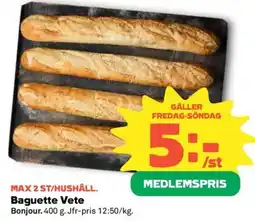 Coop Baguette vete erbjuda