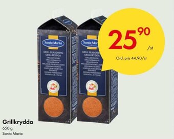 Snabbgross Santa Maria Grillkrydda 650g erbjuda