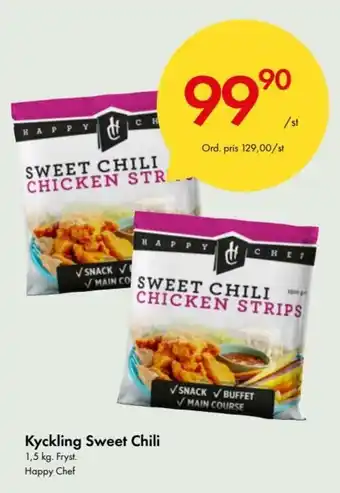 Snabbgross Happy Chef Kyckling Sweet Chili 1,5kg erbjuda