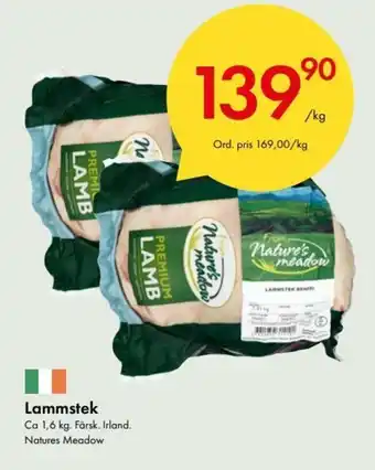Snabbgross Natures Meadow Lammstek 1,6kg erbjuda