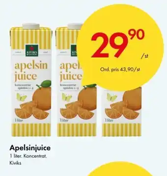 Snabbgross Kiviks Apelsinjuice 1 liter erbjuda