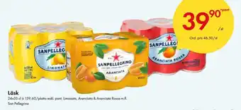 Snabbgross San Pellegrino Läsk 24x33cl erbjuda