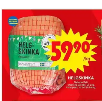 ICA Maxi HELGSKINKA erbjuda