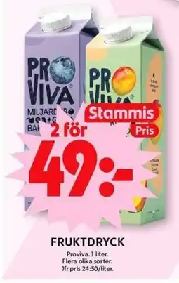 ICA Maxi FRUKTDRYCK erbjuda