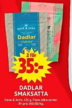 ICA Maxi DADLAR SMAKSATTA erbjuda