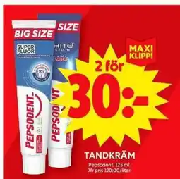 ICA Maxi TANDKRÄM erbjuda
