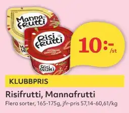 Hemköp Risifrutti, mannafrutti erbjuda