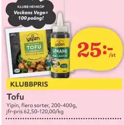 Hemköp YIPIN Tofu erbjuda