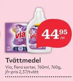 Hemköp VIA Tvättmedel erbjuda