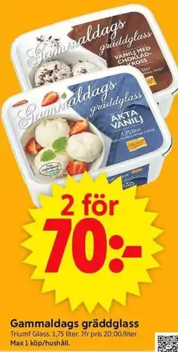 Gammaldags gräddglass