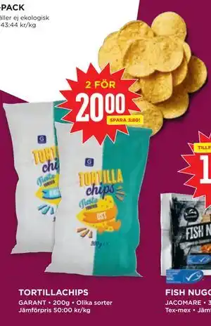 Willys TORTILLACHIPS erbjuda