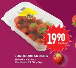 Willys Hemma JORDGUBBAR 250G erbjuda