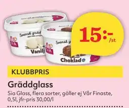 Hemköp Gräddglass erbjuda