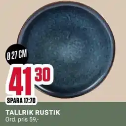 ÖoB Tallrik rustik erbjuda
