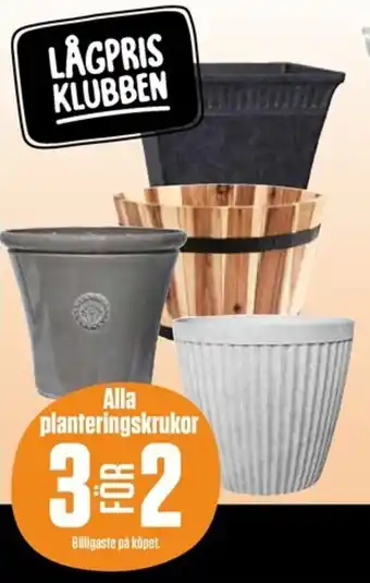 ÖoB Alla planteringskrukor erbjuda