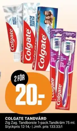ÖoB COLGATE tandvård erbjuda