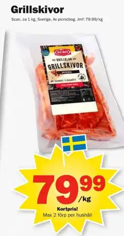 Pekås SCAN Grillskivor erbjuda
