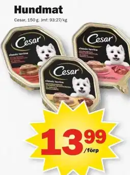 Pekås CESAR Hundmat erbjuda